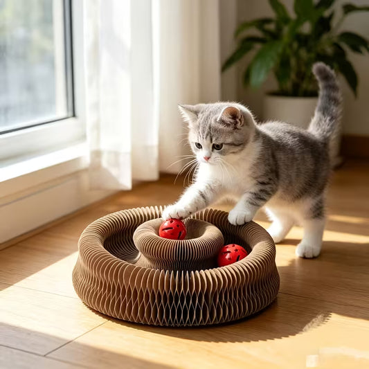 Babs&Bo KittyCurls – Interactief Kattenspeeltje voor Mentale en Fysieke Stimulatie
