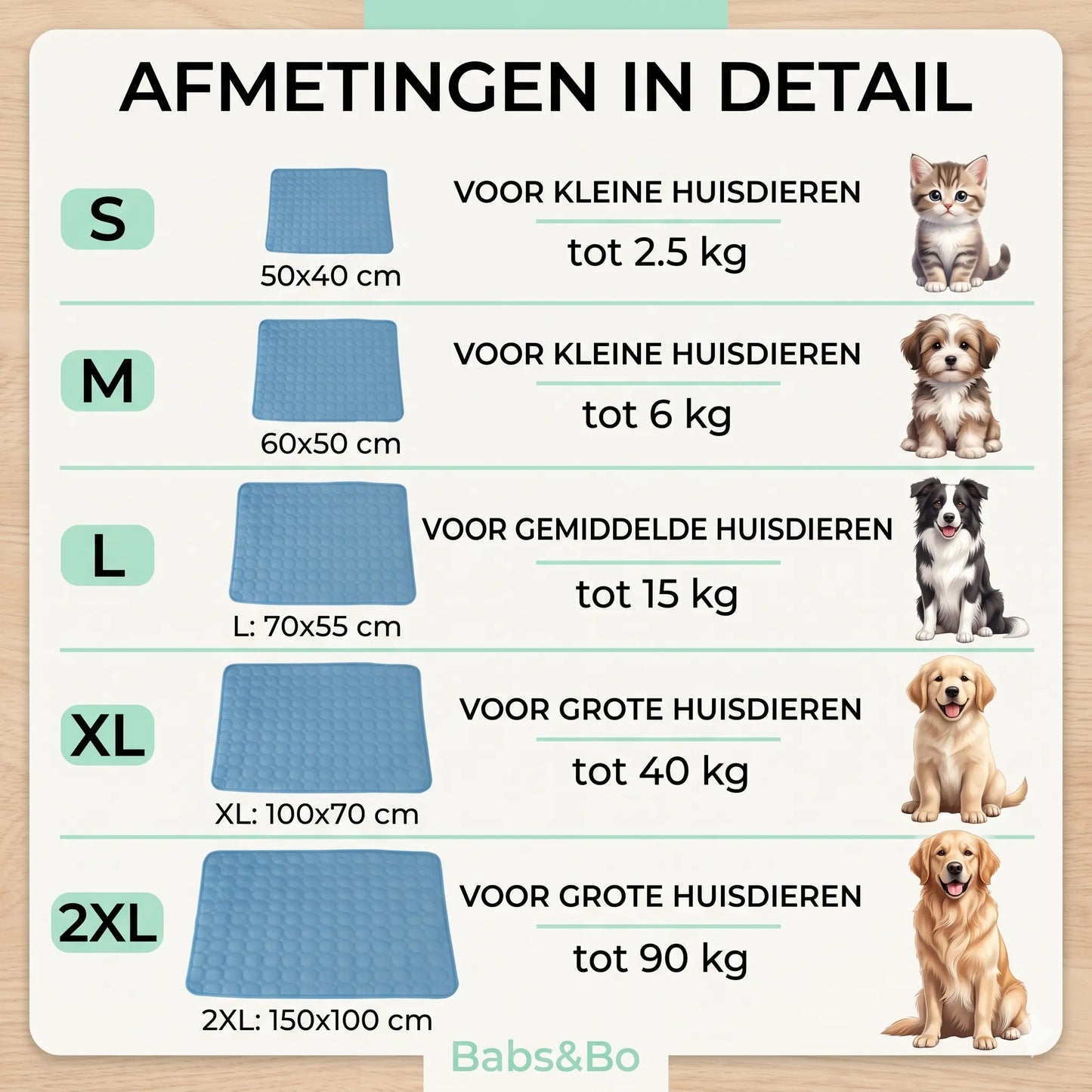 Babs&Bo Koelmat voor honden & katten