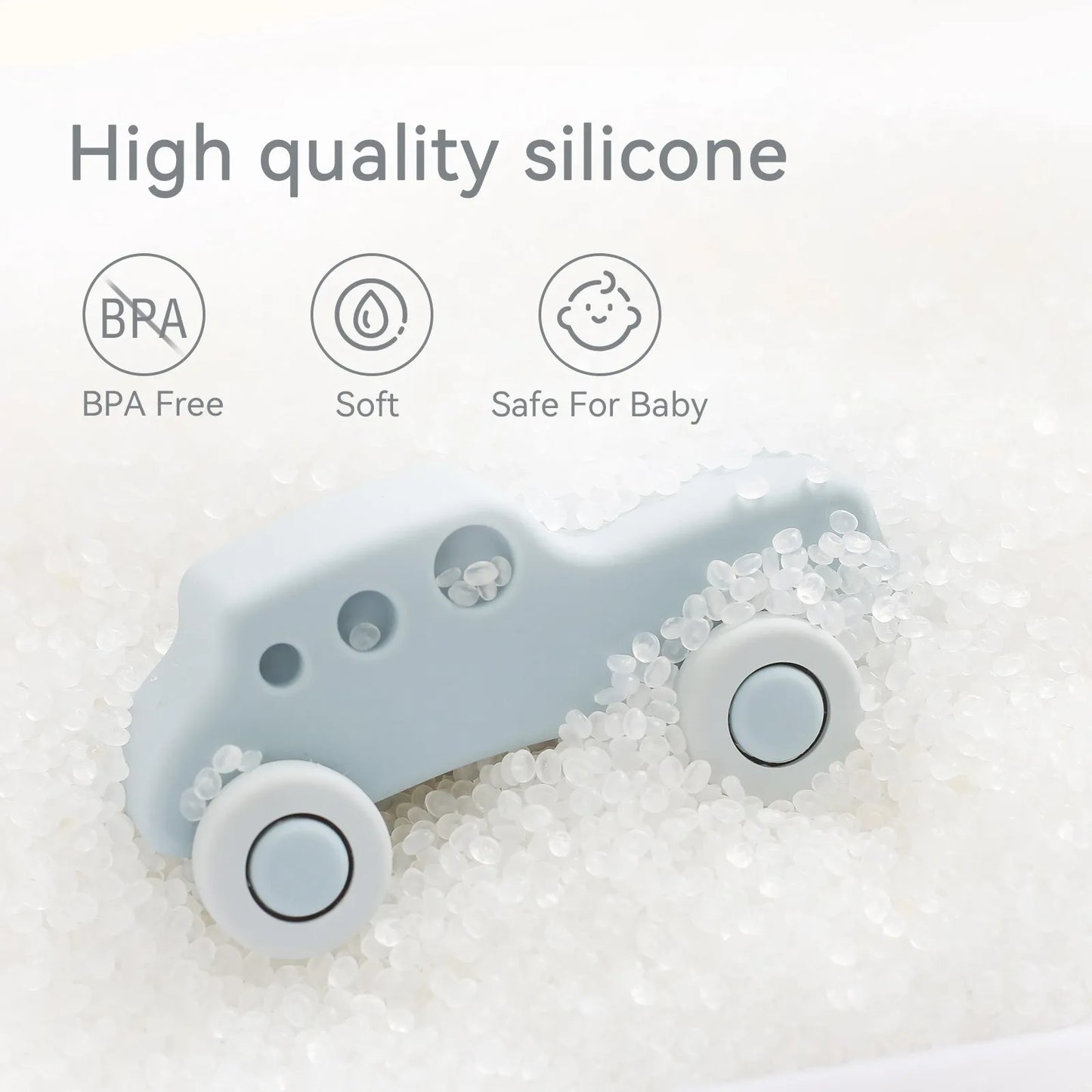 PureDrive Montessori Siliconen Speelgoed Auto
