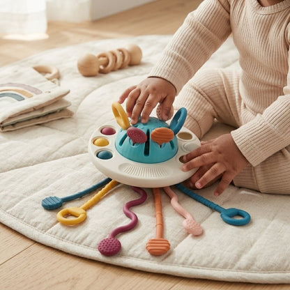 SensoryUfo™ Montessori Pull String Speelgoed