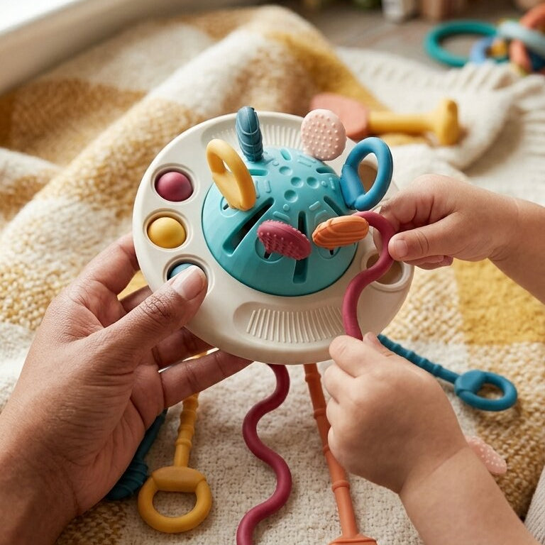SensoryUfo™ Montessori Pull String Speelgoed