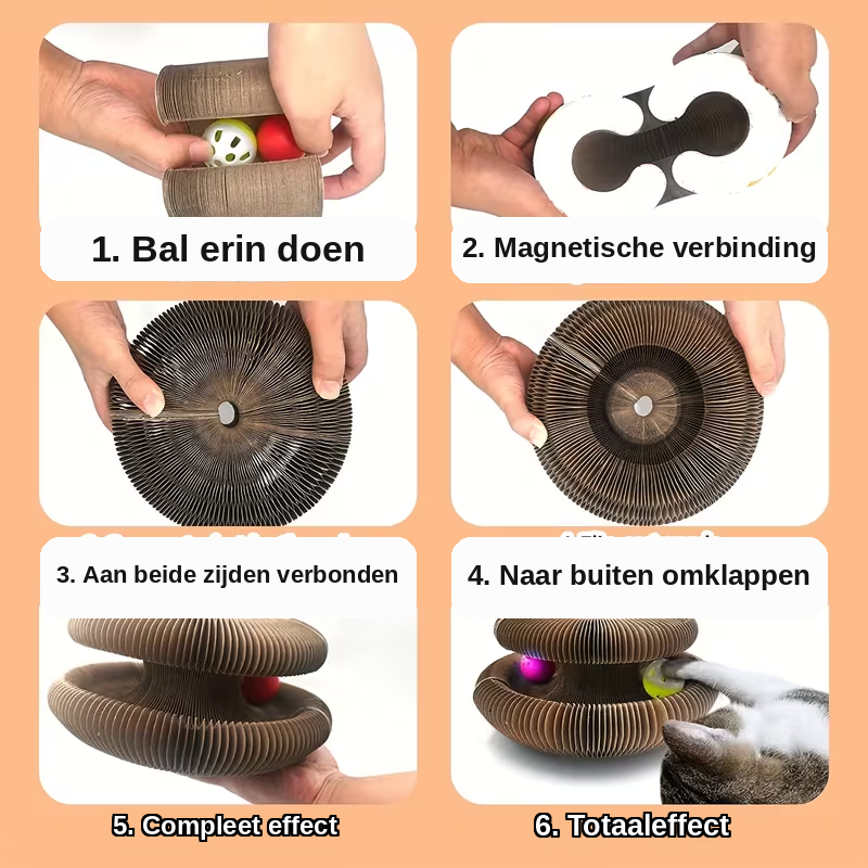 Babs&Bo KittyCurls – Interactief Kattenspeeltje voor Mentale en Fysieke Stimulatie