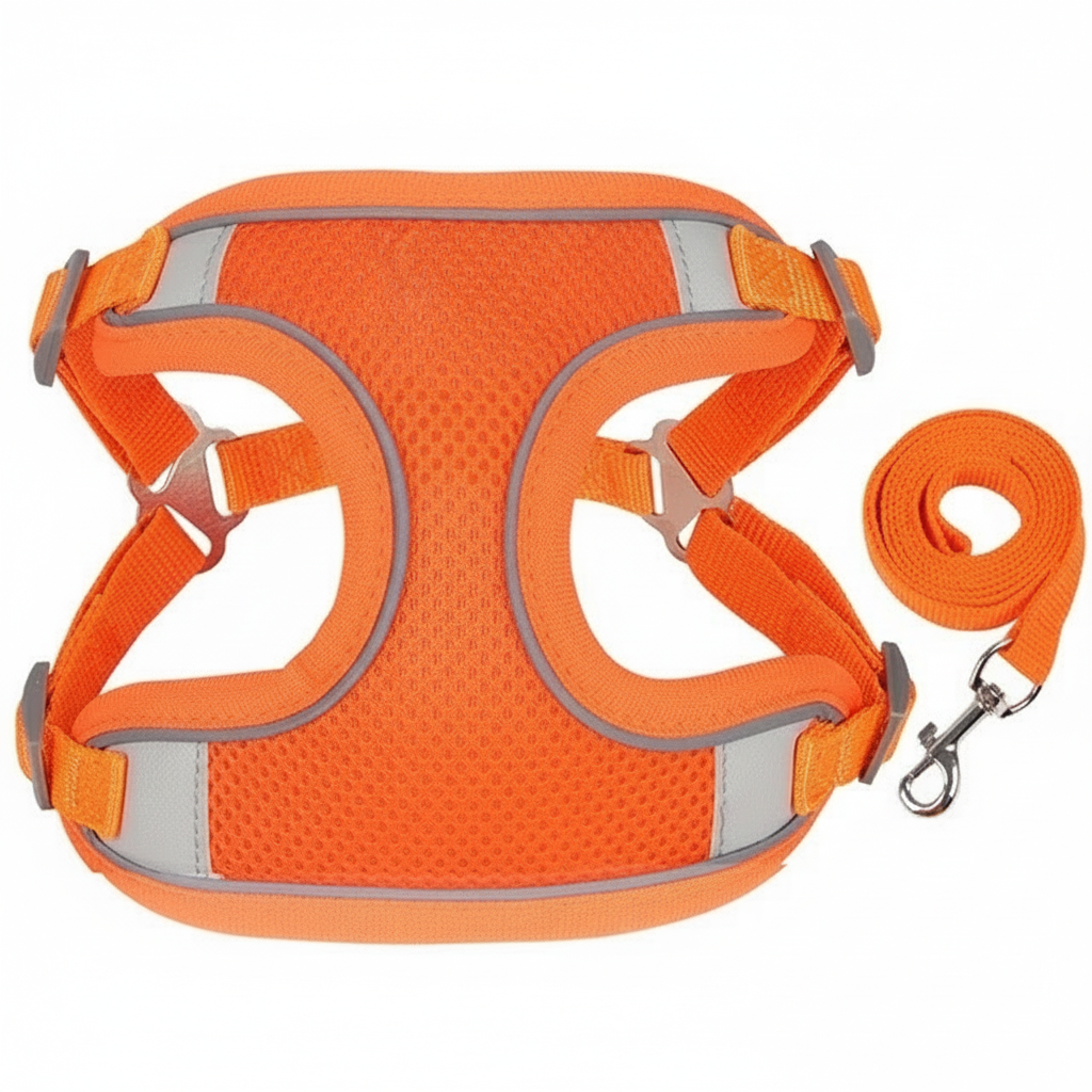 SafeWalk™ Reflecterend & Ademend Honden-, en kattenharnas