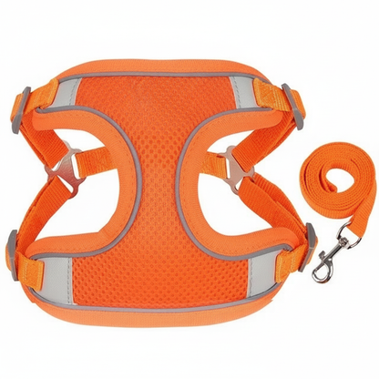 SafeWalk™ Reflecterend & Ademend Honden-, en kattenharnas